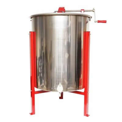 Centrifuga manuala apicola, extractor miere din inox cu 4 rame foto