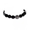 Bratara cu pietre naturale, Onix, Silver Charm, A4B175