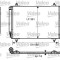 Condensator climatizare AC OEM/OES (Valeo), Citroen C5, 2004-; Citreon C6, 09.2005-, Peugeot 407, 05.2004-2011, aluminiu/ aluminiu brazat, 555 (515)x