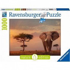 PUZZLE ELEFANT IN MASAI MARA, 1000 PIESE foto