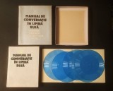 CURS / MANUAL de CONVERSATIE IN LIMBA RUSA &ndash; Sima Borlea. 416 pagini, ilustrata. SET cu 7 DISCURI AUDIO de pick-up (pronuntie) si CUTIE. Stare ca noua