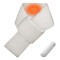 Esarfa cu placuta de incalzire Jisulife, 3 trepte, 4500 mAh, alb