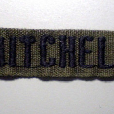 M.014 EMBLEMA BANDA TEXTILA ECUSON MITCHELL 18cm/27mm