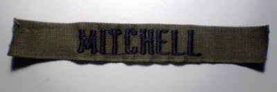 M.014 EMBLEMA BANDA TEXTILA ECUSON MITCHELL 18cm/27mm foto