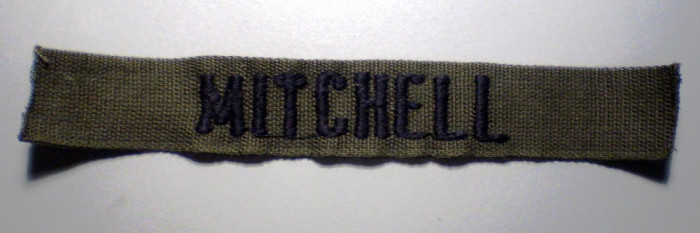 M.014 EMBLEMA BANDA TEXTILA ECUSON MITCHELL 18cm/27mm