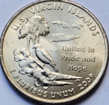 25 cents / quarter 2009 USA, US Virgin Islands, Teritorii, litera P, unc, America de Nord