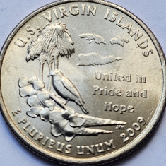 25 cents / quarter 2009 USA, US Virgin Islands, Teritorii, litera P, unc