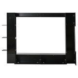 Sistem de living compact 4 piese, Negru | Aosom Romania