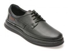Pantofi OTTER negri, DD506, din piele naturala