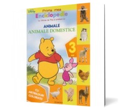 Prima mea enciclopedie cu Winnie de Plus si prietenii lui. Animale domestice (3 ani) - Cu abtibilduri colorate - Egmont