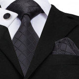 Set cravata + batista + butoni - matase - model 518