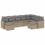 Cumpara ieftin Patio Sofa Set 9-Locuri Bej combinat