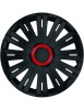Set capace roti 16` negre cu inel rosu active 4buc