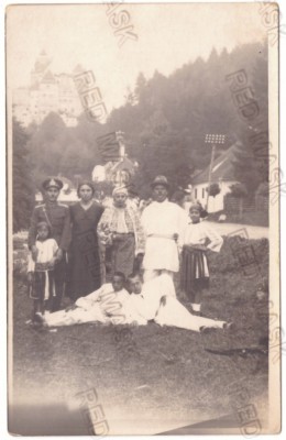 5518 - BRAN, Brasov, Dracula Tower, Ethnic - old postcard, real Photo - unused foto