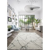 Covor Premium Belgian Model Ecuador 60639-563, Marime 80 x 150 cm, Gri, Inaltime Fir 11 mm, Antialergic, Polipropilena, Living, Dormitor, Sufragerie,