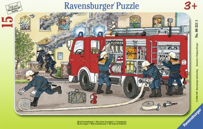 Puzzle Masina De Pompieri, 15 Piese Puzzle Masina De Pompieri, 15 Piese