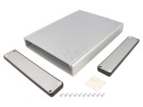 Carcasă Aluminiu Gri cu Panou 165x220x30mm