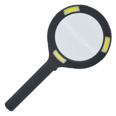 Lupa profesională cu iluminare și zoom, 3 LED-uri COB de 3W, culoare neagră