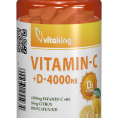 Vitamina C+D cu Bioflavonoide 90cpr Vitaking