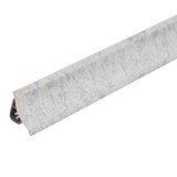 Plinta PVC pentru blat baie sau bucatarie, Korner, Neolit gri, cu margini flexibile cauciucate, 23 mm, 3 m