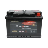 Baterie auto AGM start-stop 12V 70Ah, 900A la pornire 275x175x195mm Breckner Germany
