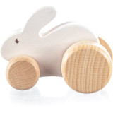 Zopa Wooden Animal animal pe rotile din lemn Rabbit 1 buc