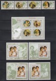 Niue 1982 - Crăciun - Nașterea Prințului William de Wales, Serie + 4 Colite + Bloc, SET COMPLET, Cota 22.50 EURO, MNH