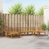 vidaXL Set de canapele de exterior 6 pcs natural Lemn Solid de Acacia 3367807