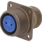 Conector circular 16S, 13A, oliv
