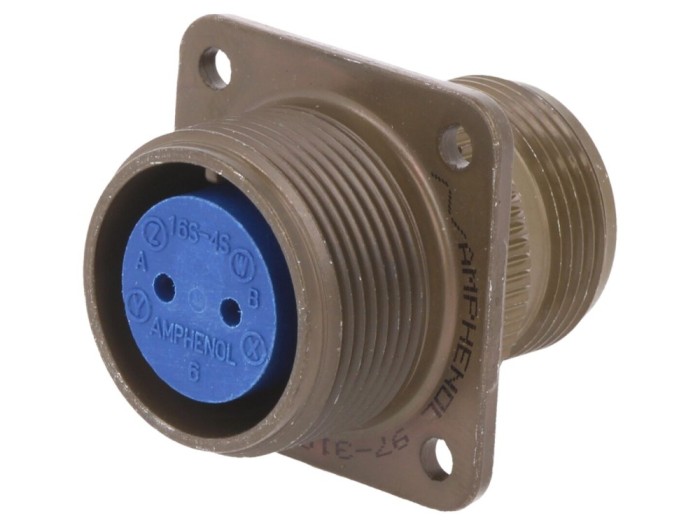 Conector circular 16S, 13A, oliv