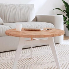 vidaXL Blat de masă rotund, &Oslash;70x2,5 cm, lemn masiv de fag