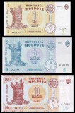 MOLDOVA █ SET █ 1 + 5 + 10 Lei █ 2015 █ P-21-B22-22 █ UNC █ necirculata