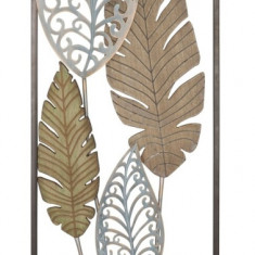 Decoratiune de perete Foglie B, Mauro Ferretti, 30.5 x 99.5 cm, fier/MDF