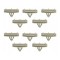 Set 10 clipsuri ornament Chrysler Pacifica, Sebring (Js); Dodge Avenger (Js), Durango, Nitro (Kj), Ram, ornament aripa