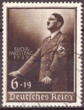 Timbru Germania 1939 - Congresul de la N&uuml;rnberg Reichsparteitag, 6+19 Pf. (Mi. 701) - Ștampilat -A222