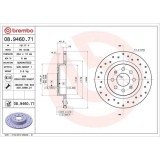 Set disc frana Fiat Grande Punto 07.07-06.10, Punto 03.12-, Spate, 264X10mm, plin, BREMBO