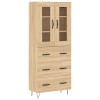 Dulap inalt, stejar sonoma, 69,5x34x180 cm, lemn compozit