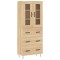 Dulap inalt, stejar sonoma, 69,5x34x180 cm, lemn compozit