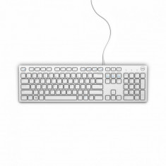 Tastatura Dell Multimedia, Wired, USB, Taste Programabile, NumberPad, Alb