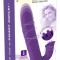 Vibrator iepure cu gland, 3 &bdquo;limbi&rdquo; Thrusting &amp; Rotating (24.7cm)