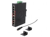 Switch Ethernet neadministrabil 8 Porturi 12-48VDC LNX-800AG
