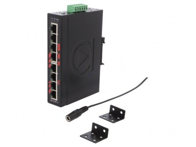 Switch Ethernet neadministrabil 8 Porturi 12-48VDC LNX-800AG foto