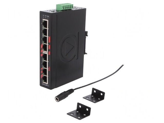 Switch Ethernet neadministrabil 8 Porturi 12-48VDC LNX-800AG