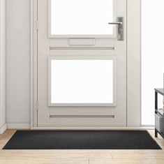 vidaXL Covoraș de intrare Negru 90 x 150 cm Polipropilenă și vinil 4100758