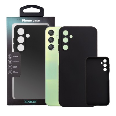 Husa Samsung Galaxy A24 Spacer, negru, grosime 1.5mm, material flexibil TPU &amp;quot;SPPC-SM-GX-A24-TPU&amp;quot; foto