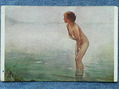 768. Nud in picioare / carte postala erotica necirculata foto