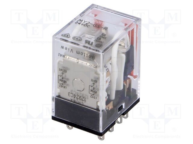 Releu electromagnetic industrial OMRON MY2 DPDT 24V 10A