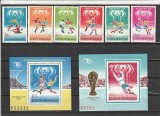 ROMANIA 1978 LP 954 LP 955 LP 956 C.M. FOTBAL ARGENTINA SERIE + COLITA DANTELATA + COLITA NEDANTELATA MNH