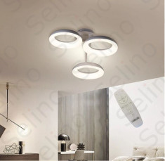 Lustra LED Elvira Circle Design SLC cu telecomanda, Lumina calda neutra rece si intensitate reglabila foto