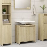 vidaXL Dulap de baie, stejar Sonoma, 60 x 33 x 58 cm, PAL